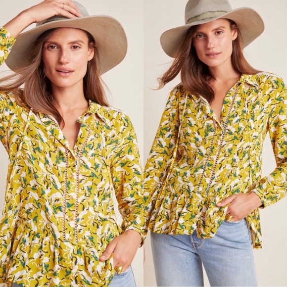 Maeve Janie Flounced Peasant Blouse - Picture 12 of 12